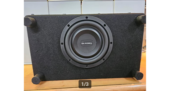 Gladen 8inch platte subwooferkist 450watt