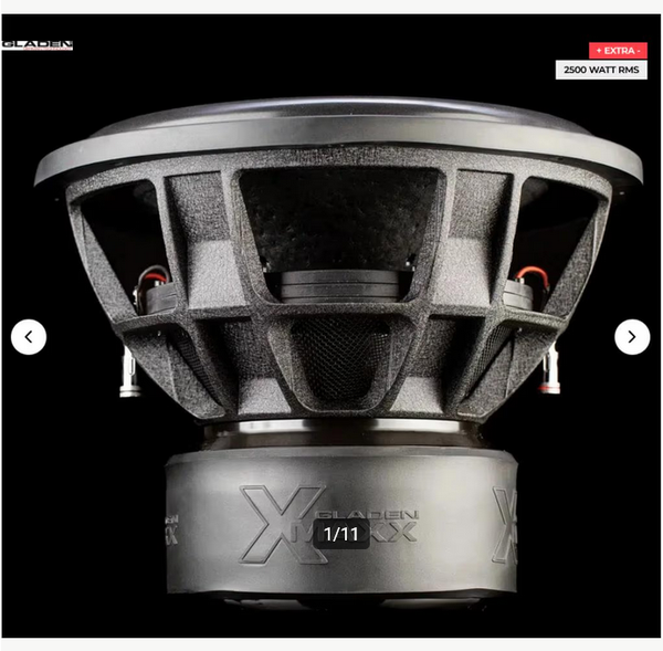 gladen X-MAXX 15INCH woofer 2500watt rms 2x1ohm