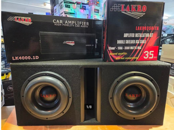 Dikke lakro spl wooferset dubbel 3000watt 10"