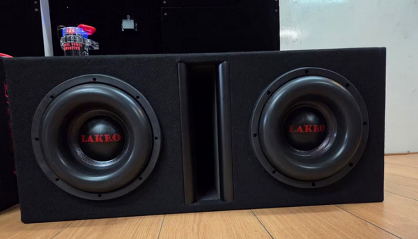 Dubbele Subwooferkist 10 inch - LAKRO-ETERNAL-10 - Subwooferbehuizing 2X10-35 - 600 watt RMS - 2 Ohm