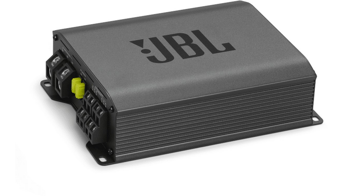 JBL Stage GT60041 – 4-Kanaals Klasse-D Versterker – 1240W Peak – 90W RMS per Kanaal – Bridgebaar & Bass Boost
