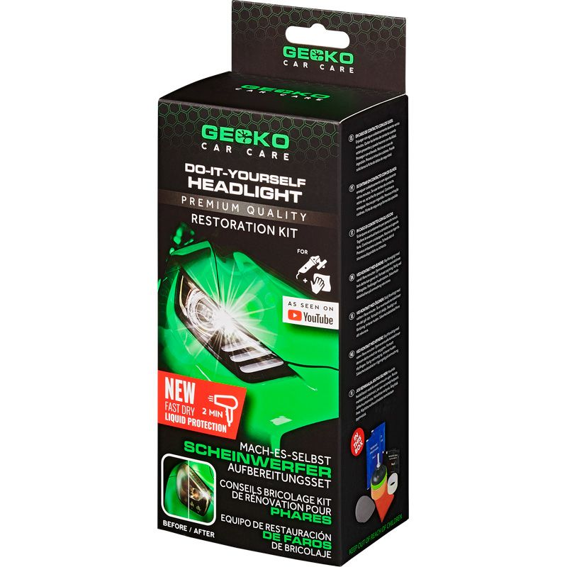 Koplamp polijstset Gecko car care