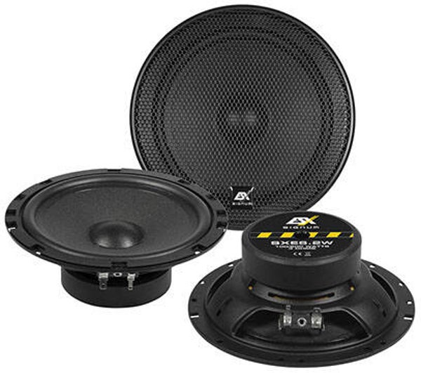 ESX SXE6.2W 16.5cm kickbass-speakers (pair) flat sperakers