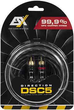 DSC5 RCA Patch Cord, 5 Meters, made from  highly conductive full copper (99,9% OFC)