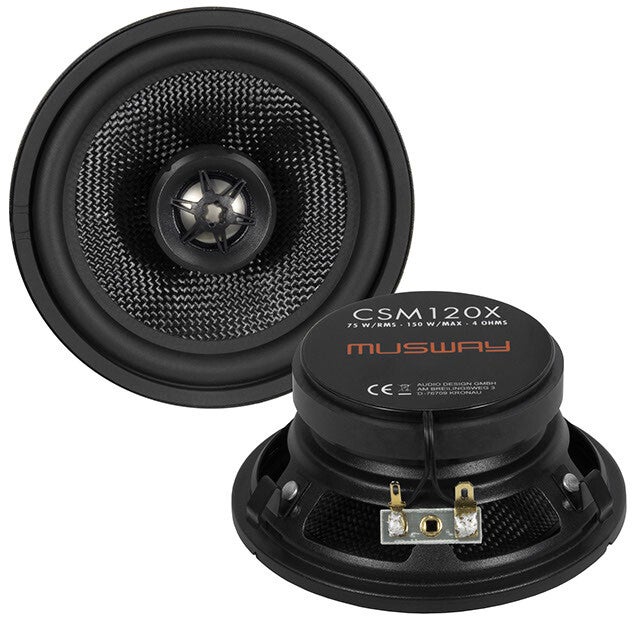 Musway CSM120X 12 CM (4.7”) 2-WAY COAXIAL-SPEAKERS FOR MERCEDES-BENZ W124