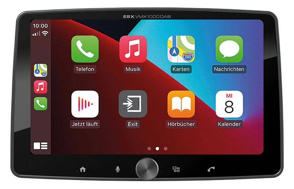VMX1000DAB - Autoradio - ESX - 10,1 inch - DAB+ - Apple CarPlay & Android Auto