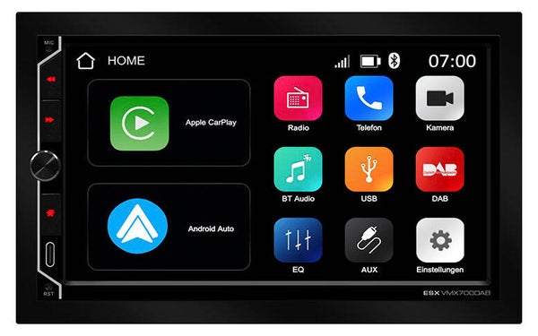 VMX700DAB - Autoradio - ESX - 7 inch - DAB+ - Apple CarPlay & Android Auto