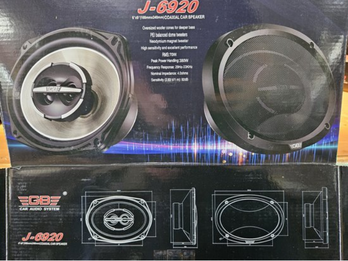GB audio autospeaker 6x9 J-6920 380watt / 70watt rms