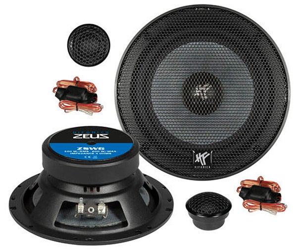 ZS6.2E - Componentenset - Hifonics - 16,5 cm - 100 watt RMS - 4 Ohm