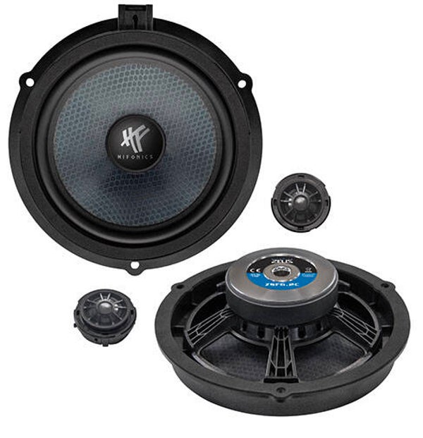 ZSF6.2C - 16,5 CM - HiFonics - 90 watt RMS - Componentenset - Ford