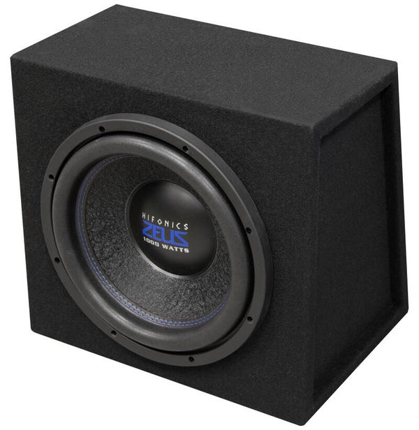ZXS12S - Subwoofer in kist - Hifonics - 12 inch - 500 watt RMS - 2+2 Ohm