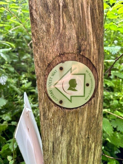 Gustav Holst Way signpost