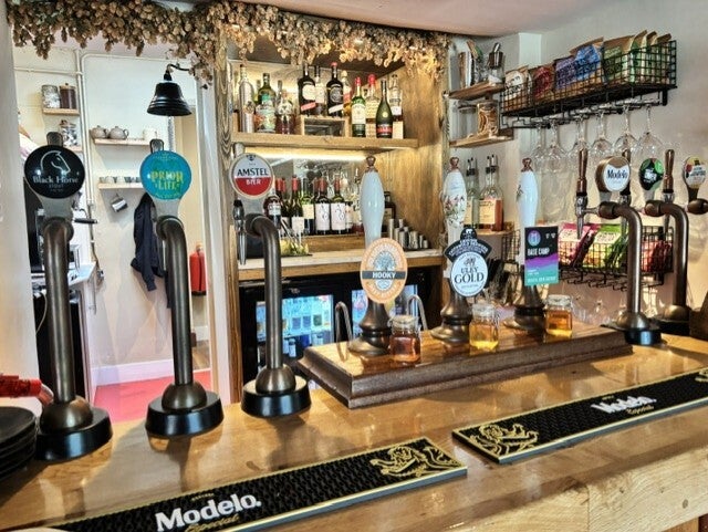 Bar at The Black Horse Cranham