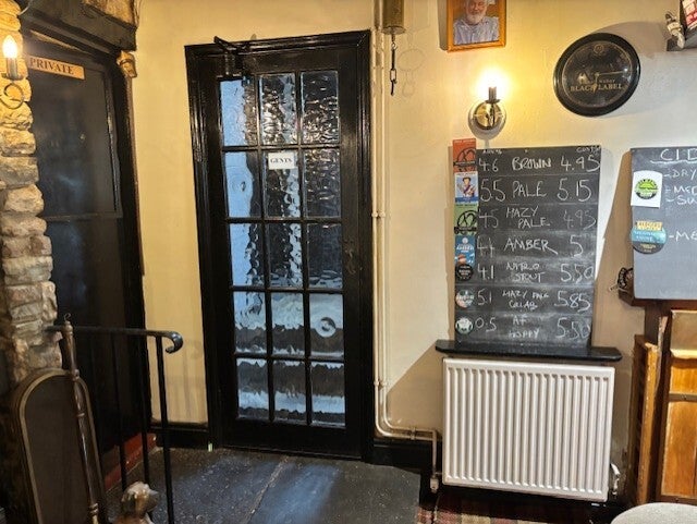 Beer selection at The White Hart, Cross