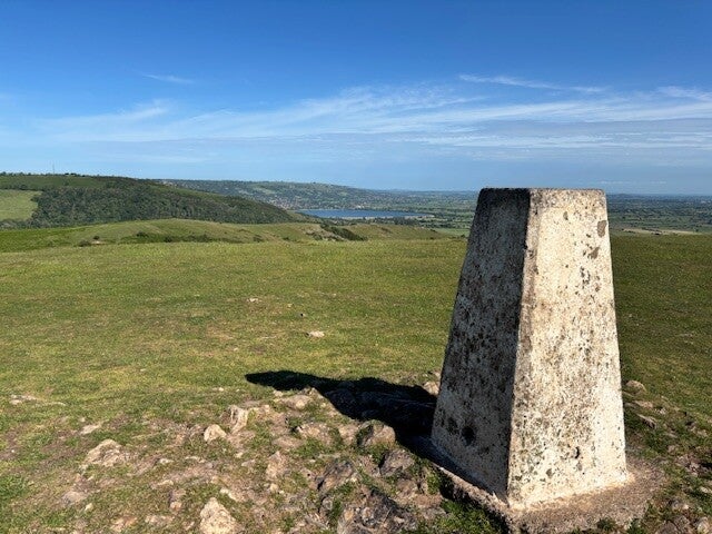 Trig point at Wavering Down