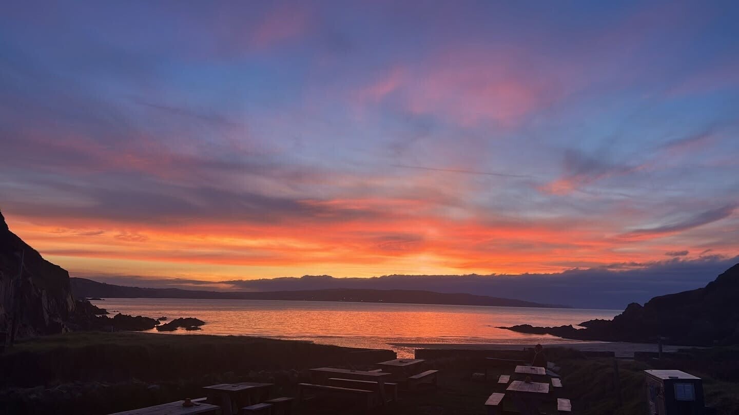 Sunset at Pwllgwaelod
