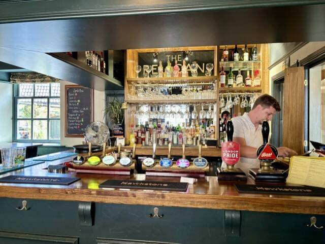Bass and London Pride at The Pelican in Chew Magna