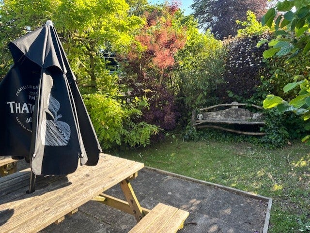 Pub Garden at The White Hart, Cross