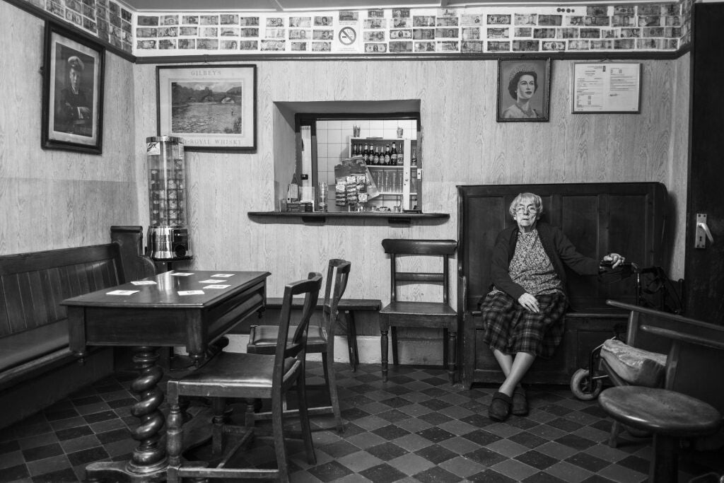 Old photo of Bessie at THe Dyffryn Arms-Pontfaen-Gwaun Valley
