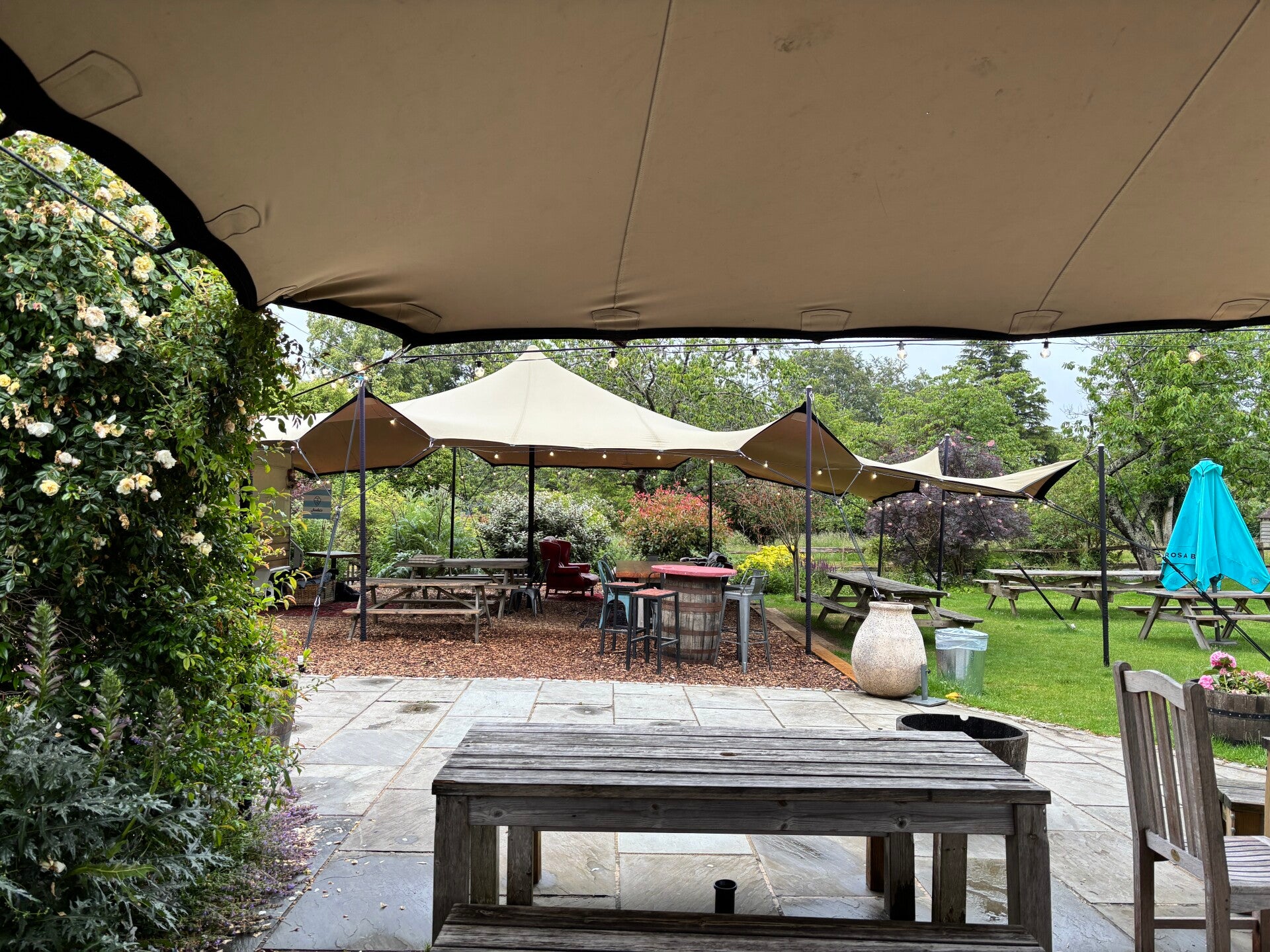 Excellent outdoor space at The Cherry Tree, Stoke Row