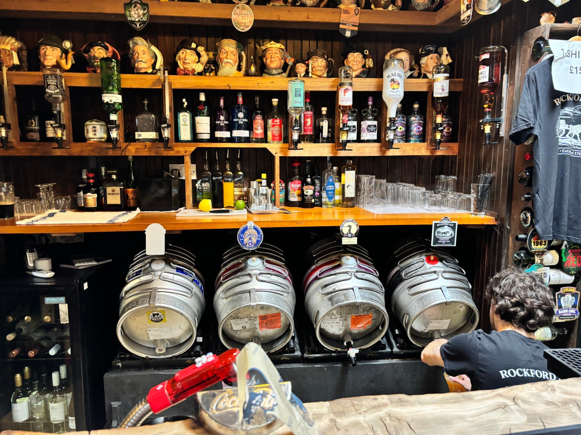 Beer from the keg at The Rockford Inn