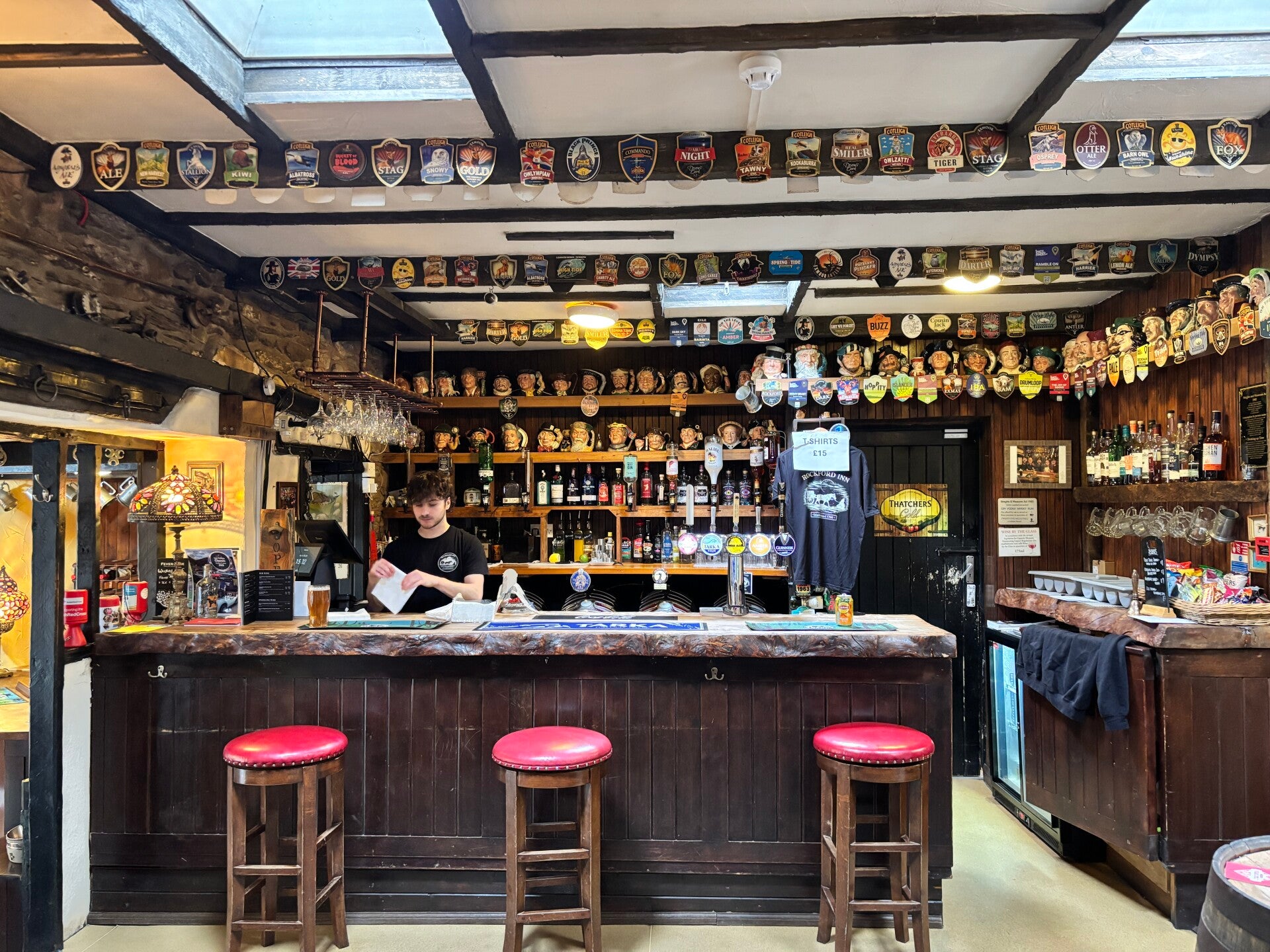 The bar at The Rockford Inn