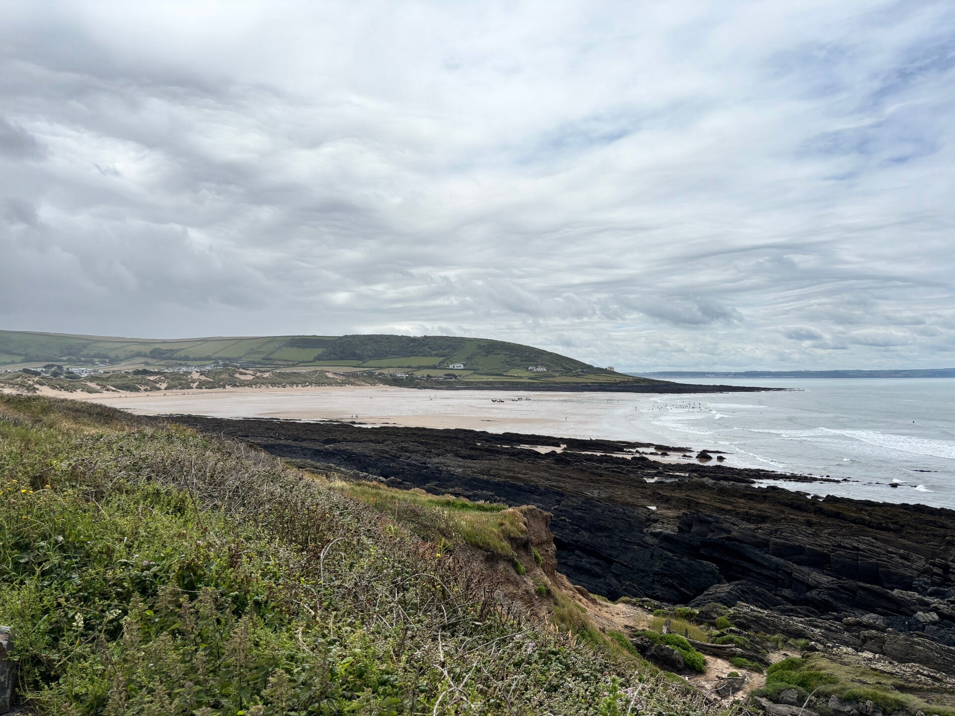 Looking across Croyde Bay