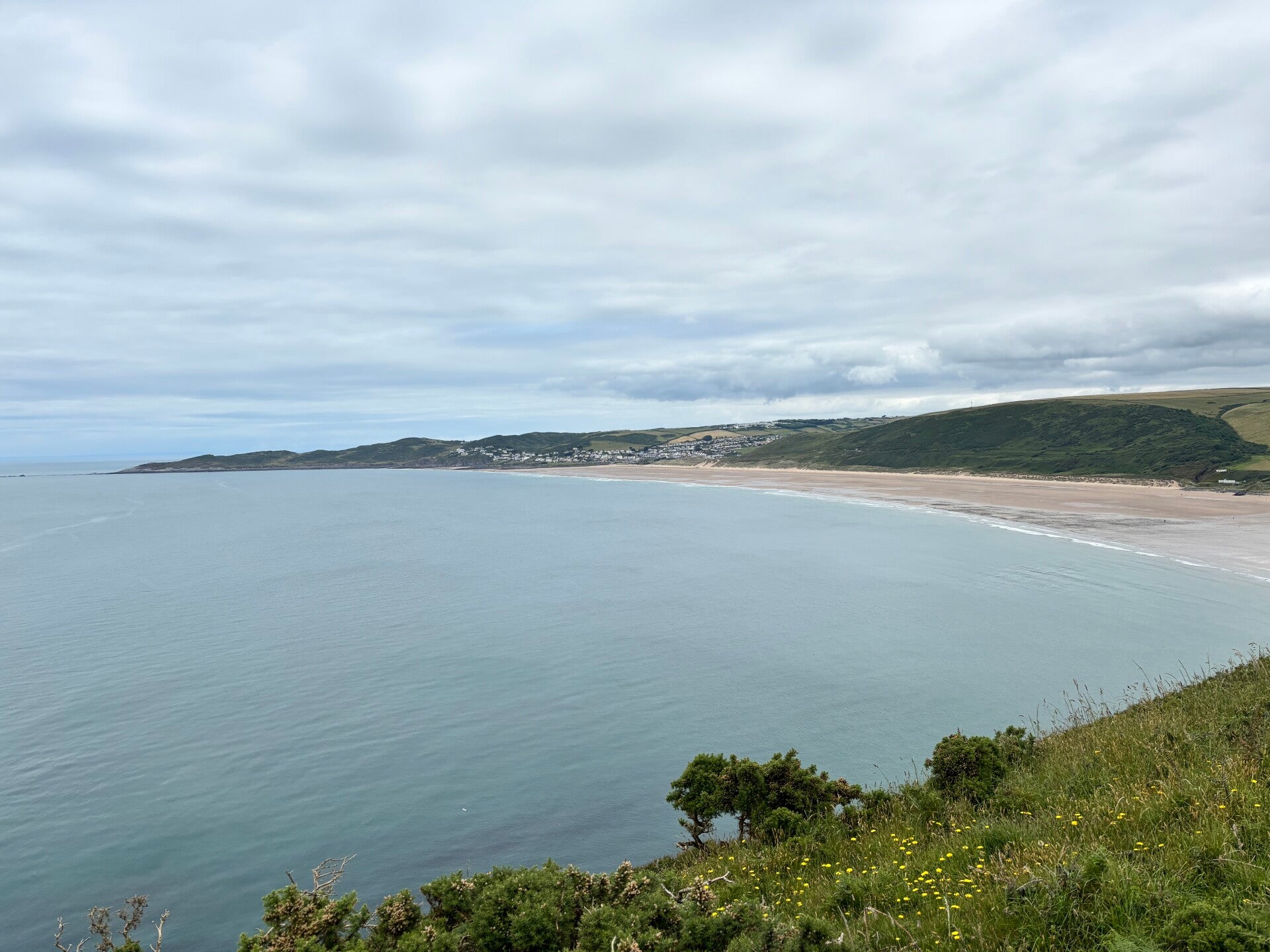 View towards Woolacombe near Napps Cliff
