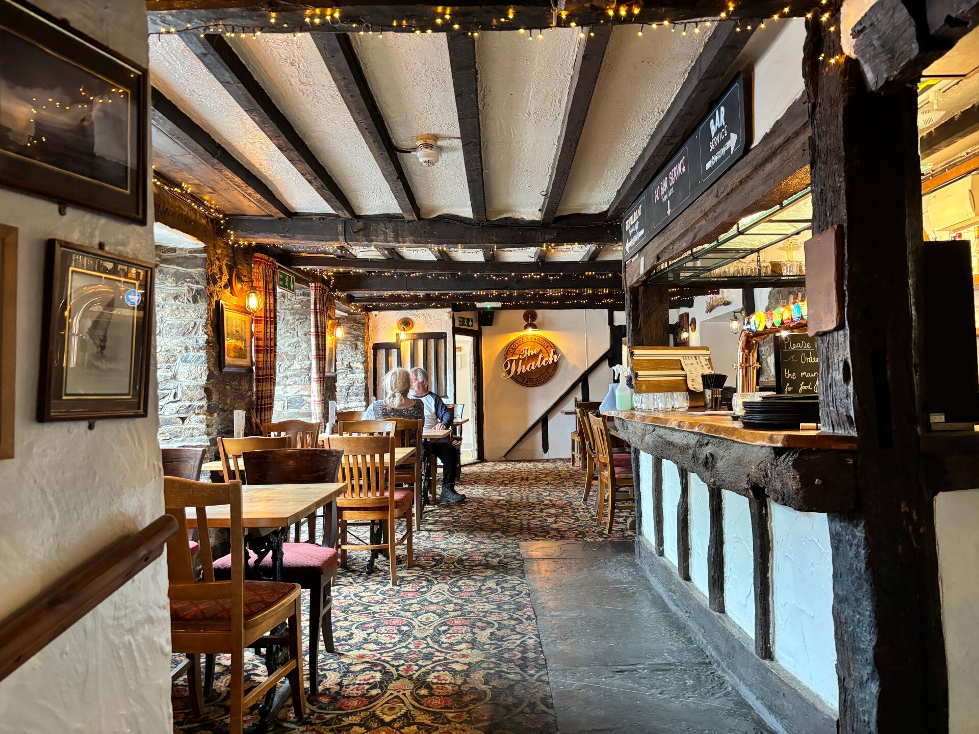 Dining at The Thatch in Croyde