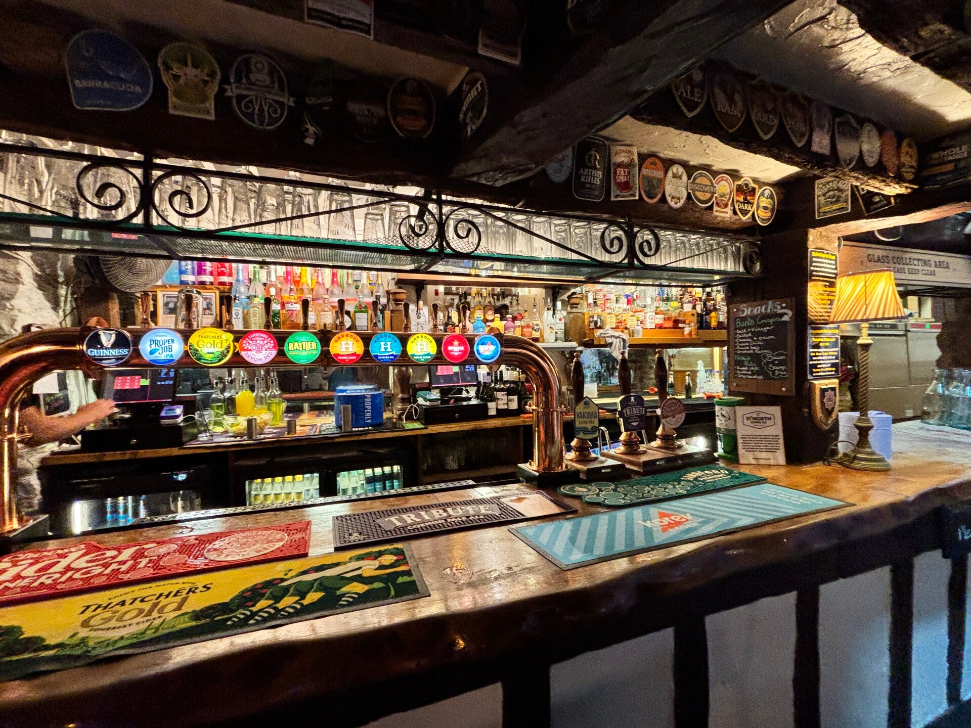 Bar at The Thatch in Croyde