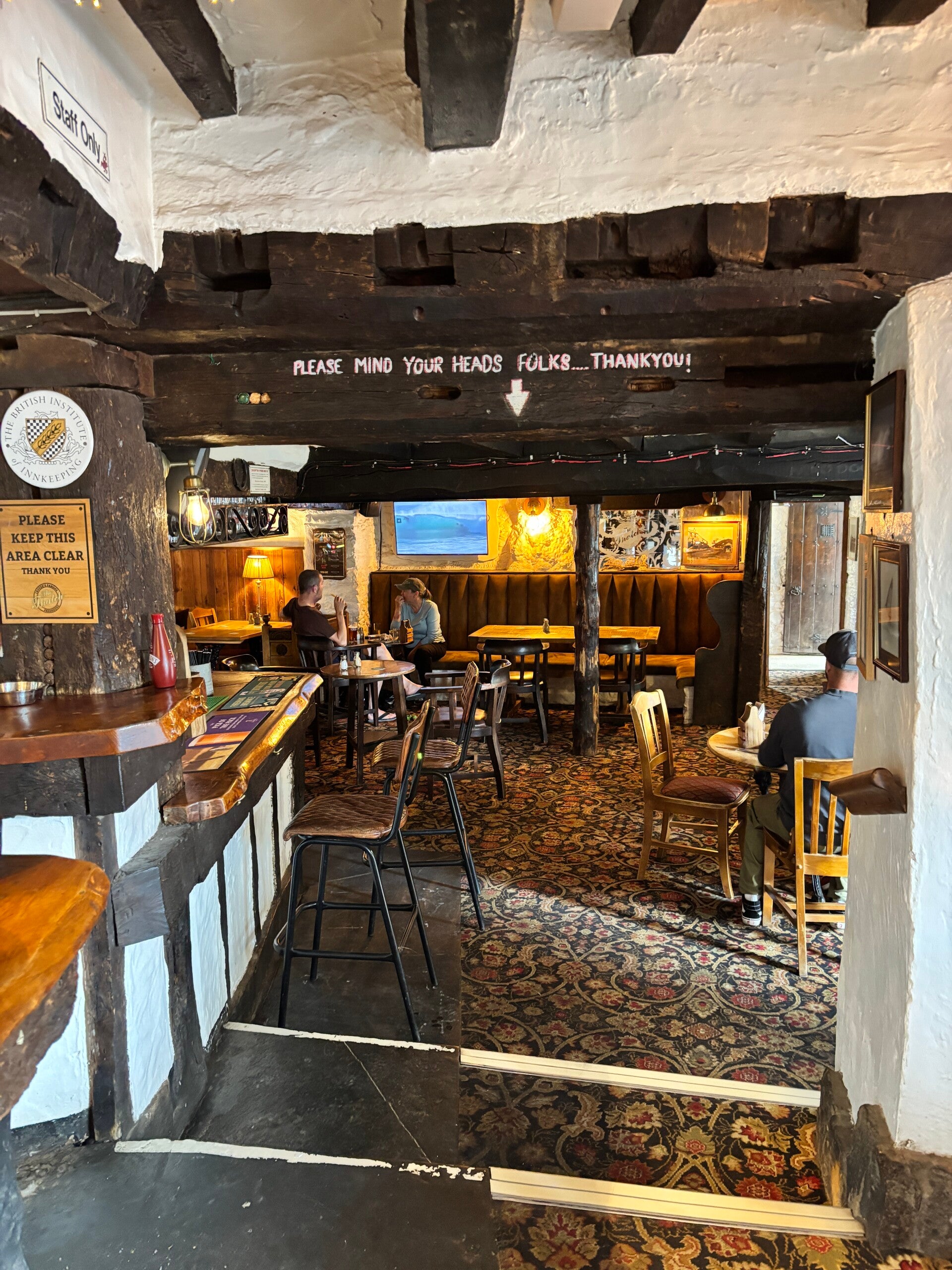 Surfing discussion at The Thatch in Croyde
