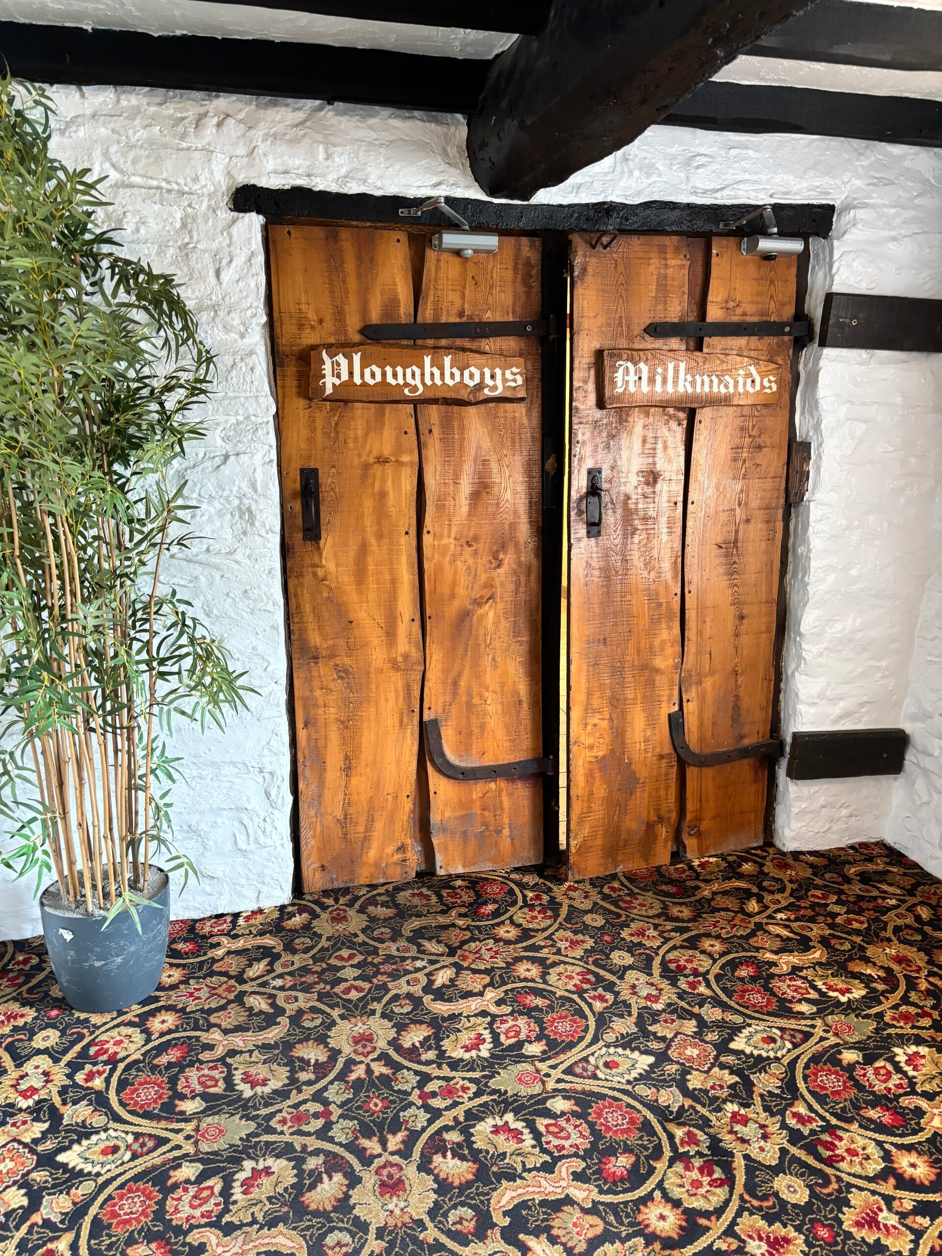 Toilets for Ploughboys and Milkmaids at The Thatch in Croyde