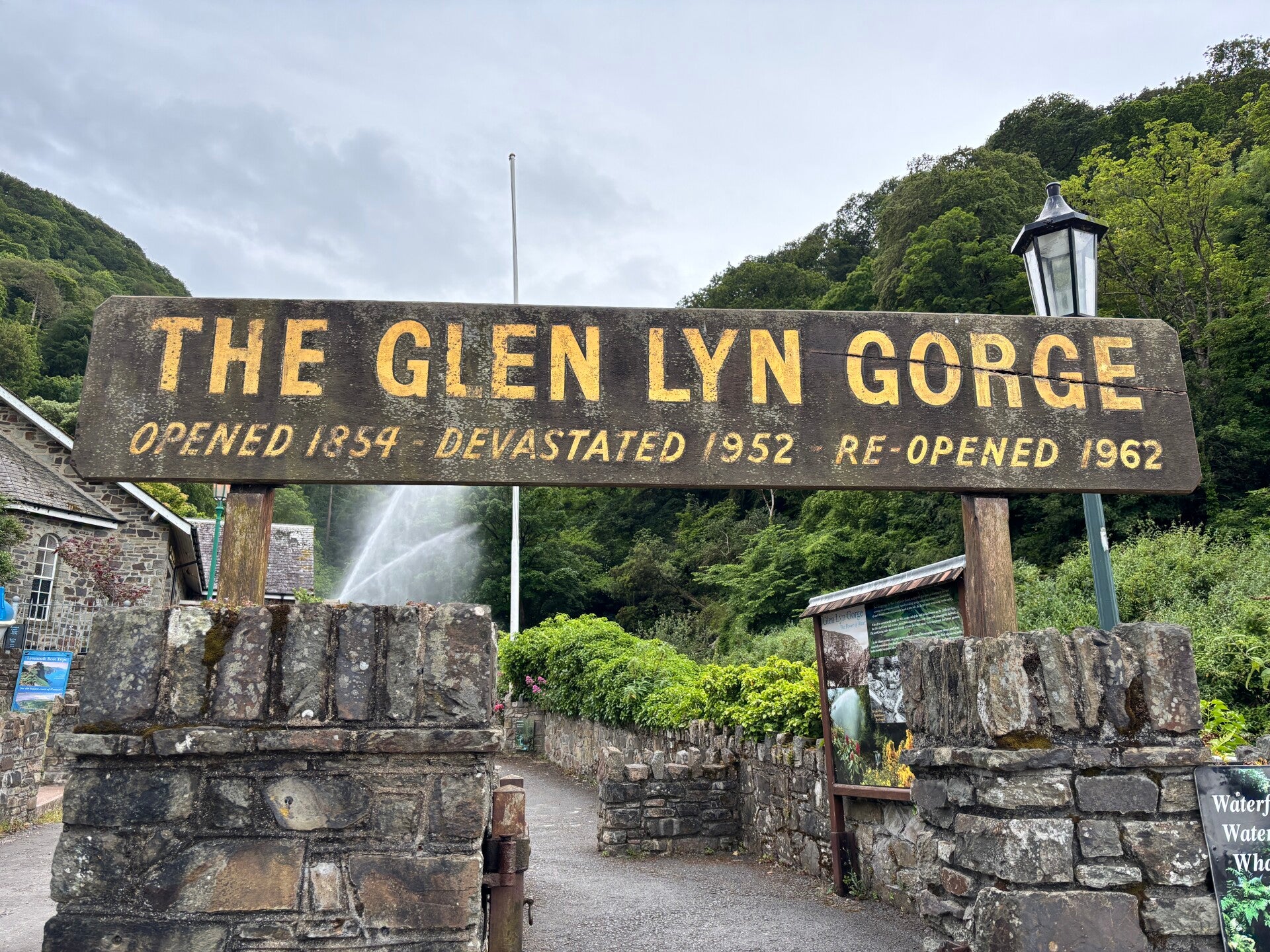 Entrance to Glen Lyn Gorge