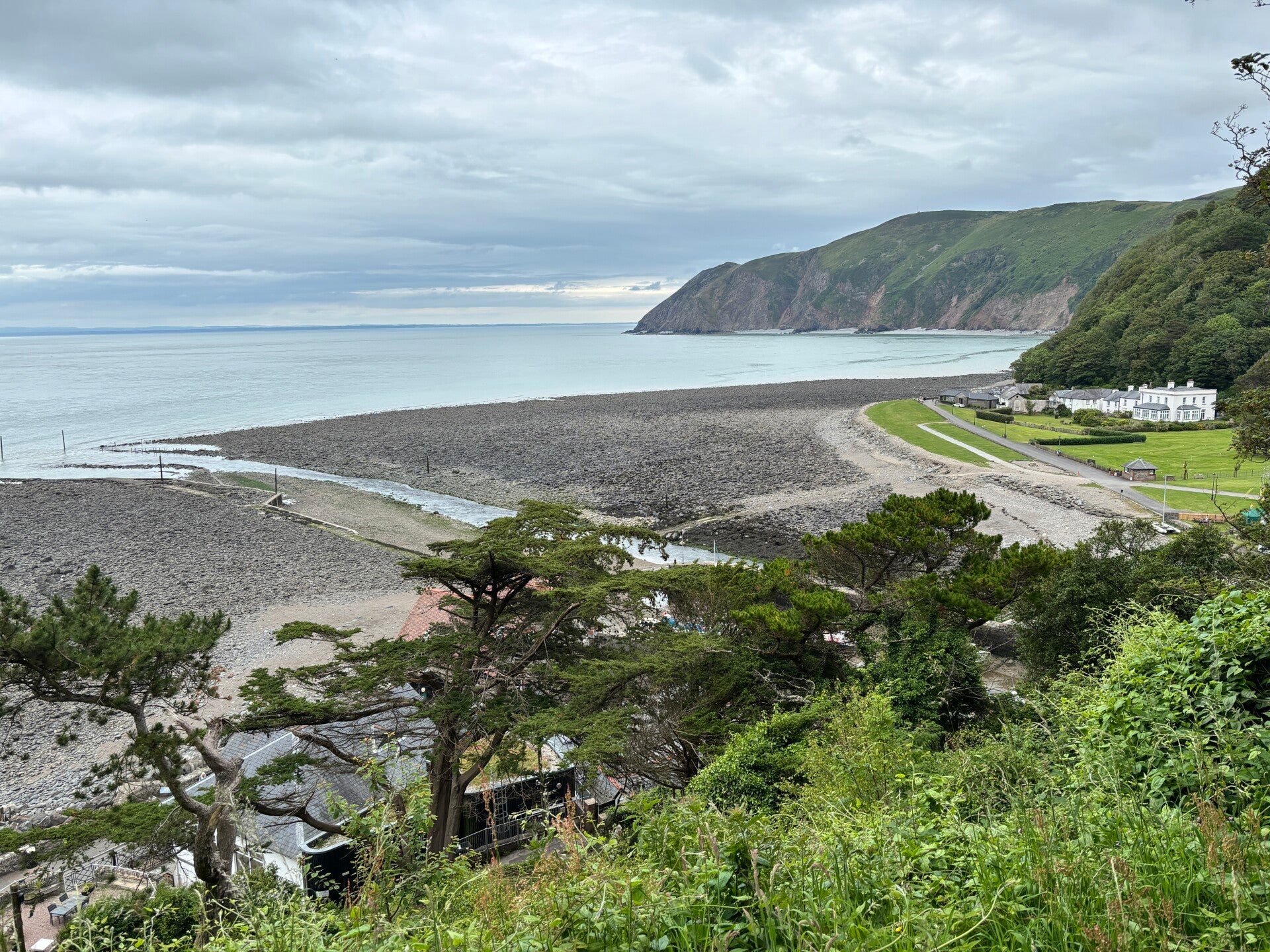 Lynmouth from above