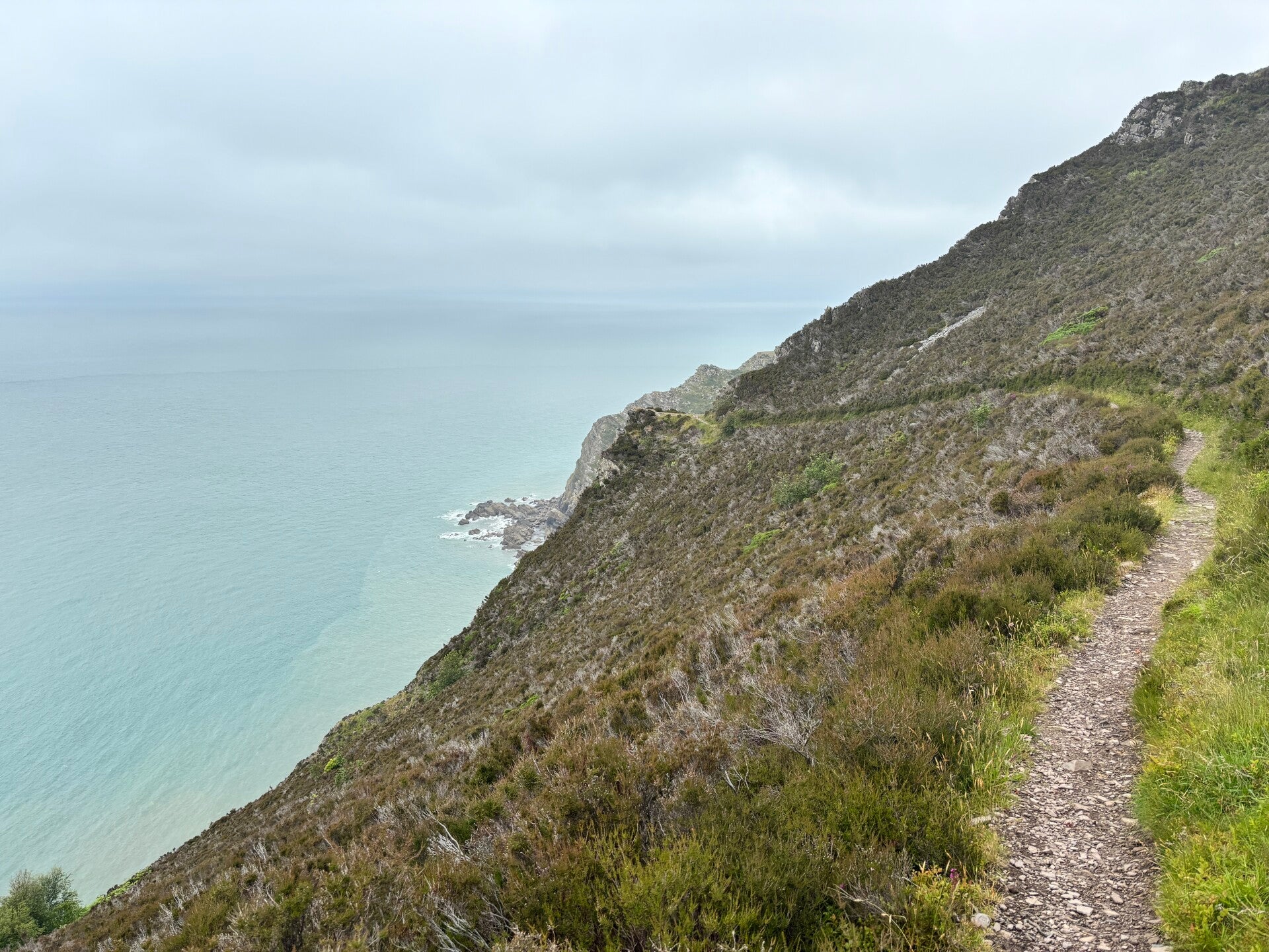 South West Coast Path beyond Peter Rock at Heddon's Mouth