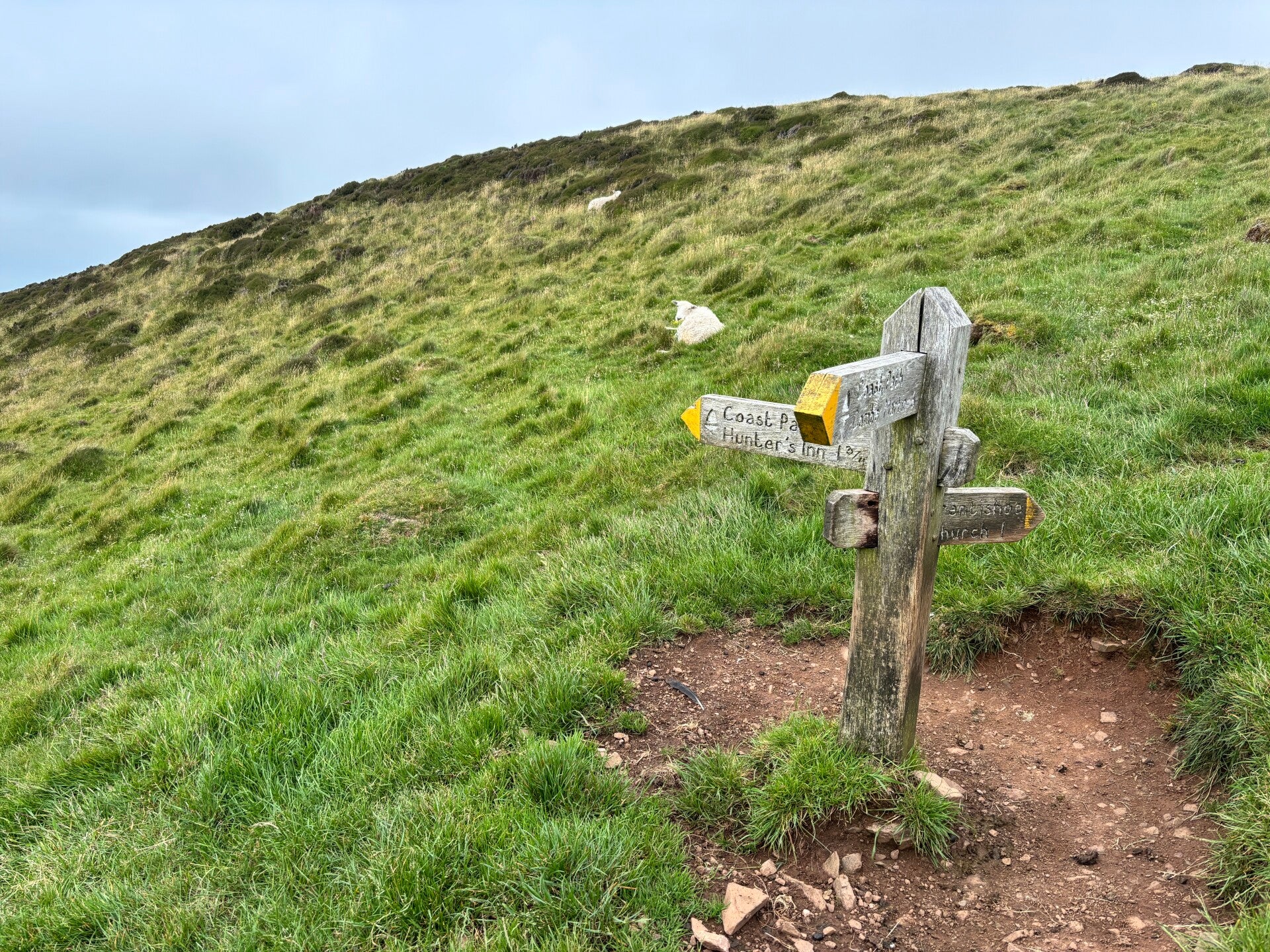 The route to Trentishoe Church