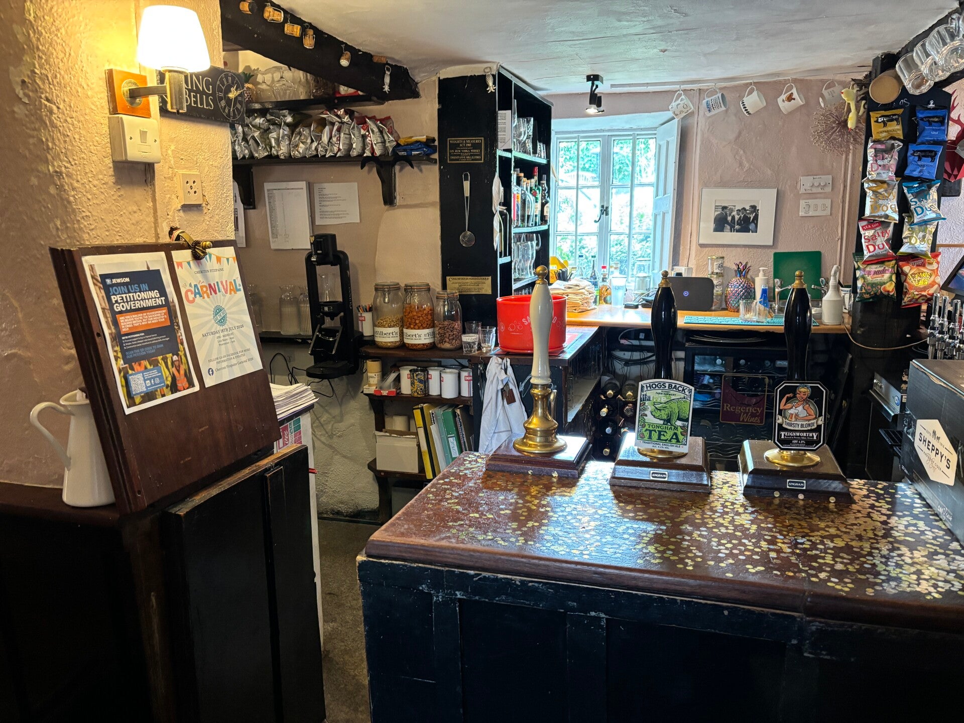 Real ales at The Ring of Bells-Cheriton Fitzpaine