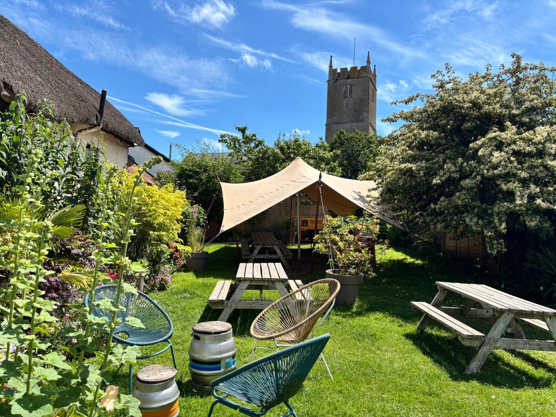 Garden next to the church-Ring of Bells-Cheriton Fitzpaine