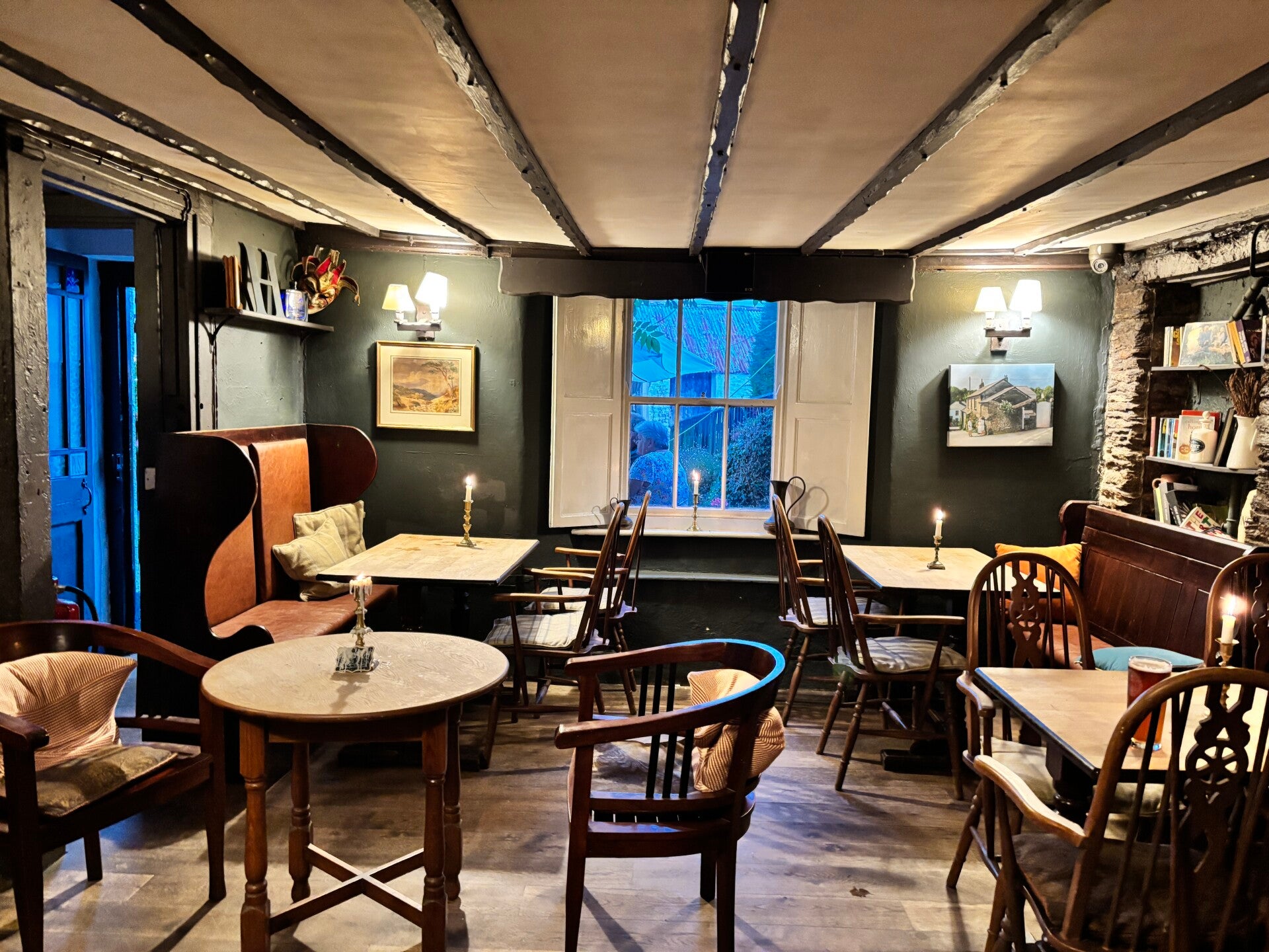 Candlelit dining at The Tower Inn-Slapton