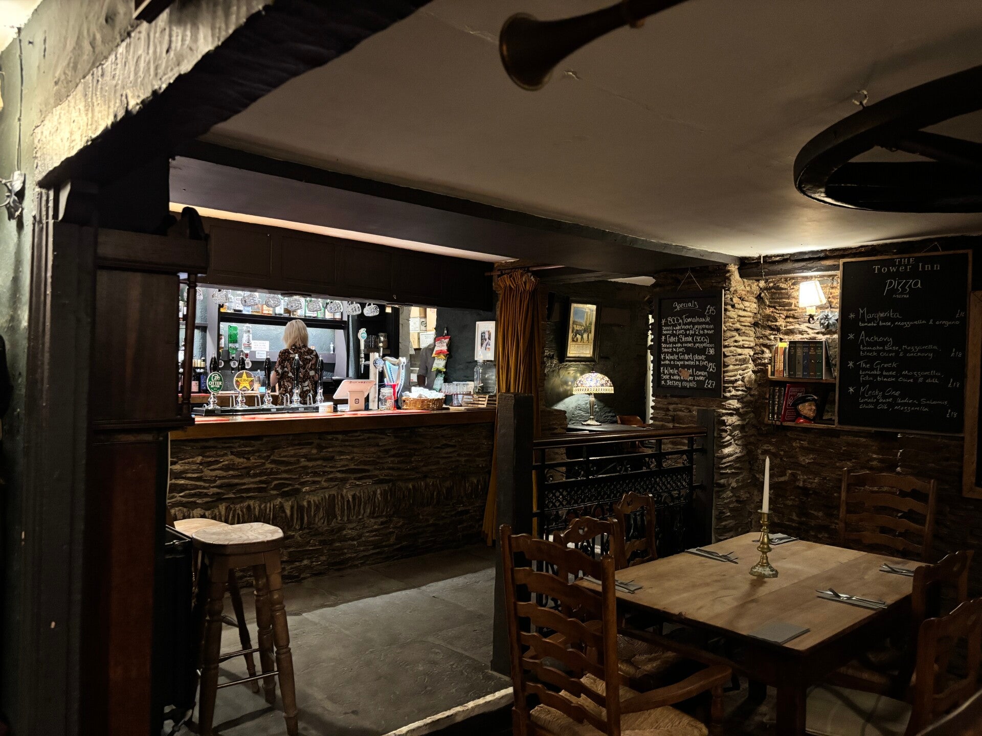 Bar area at The Tower Inn-Slapton