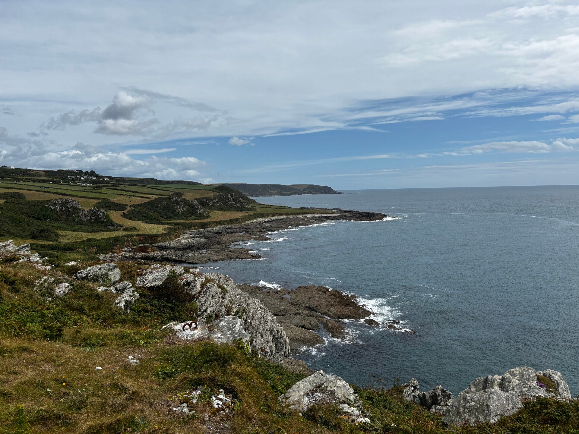 Views across Lannacombe Bay to Start Point