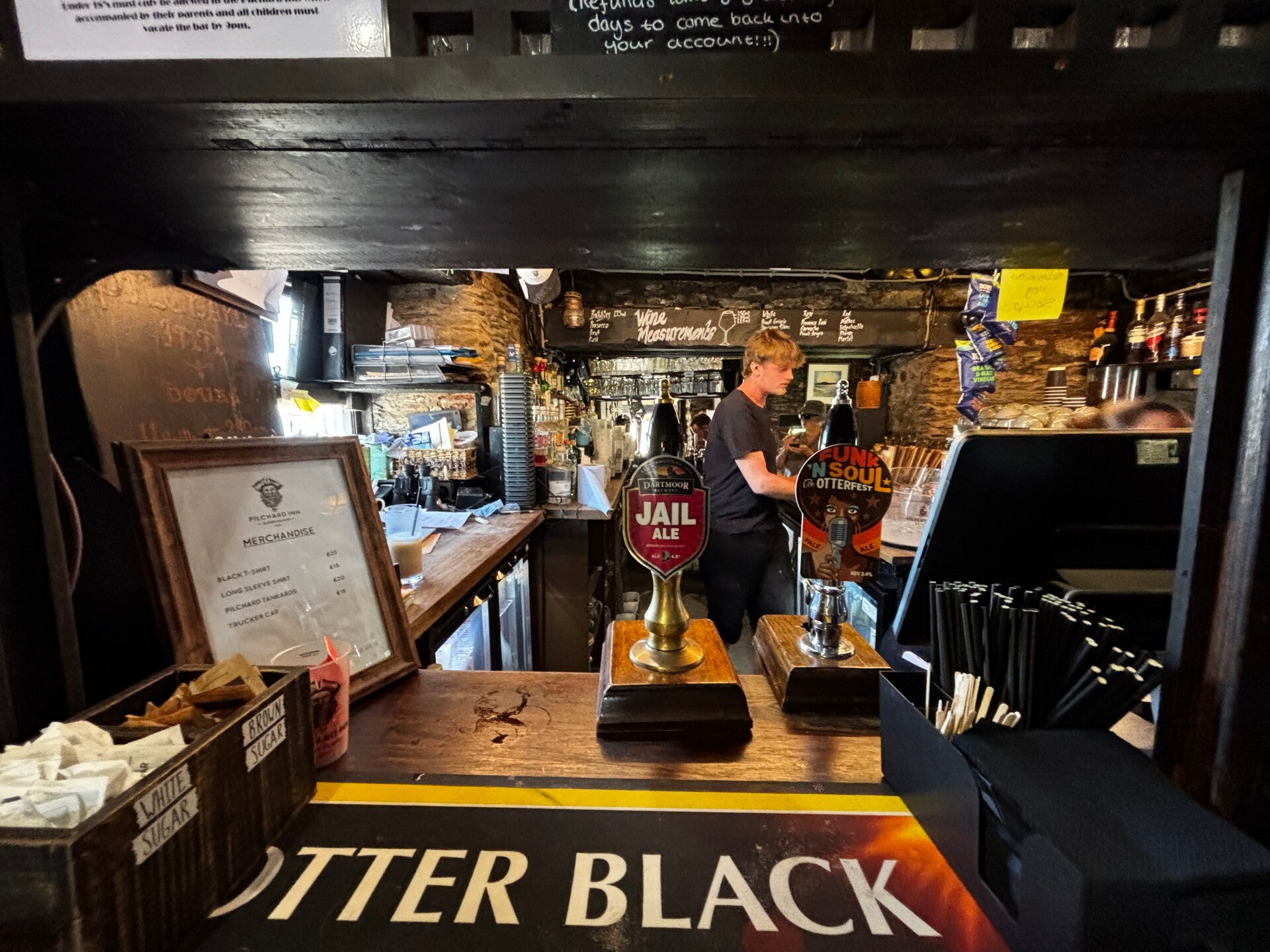 Bar at The Pilchard Inn, Devon