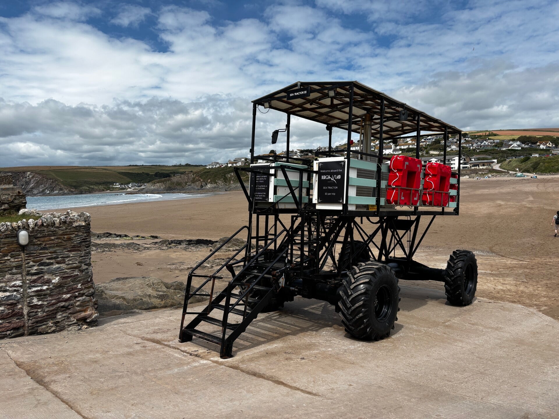 The Burgh Island sea tractor
