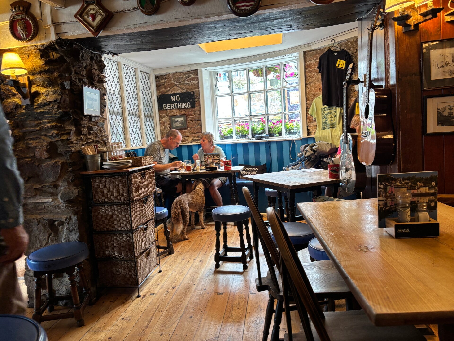 Dining tables at The Ferry Boat Inn_Dittisham