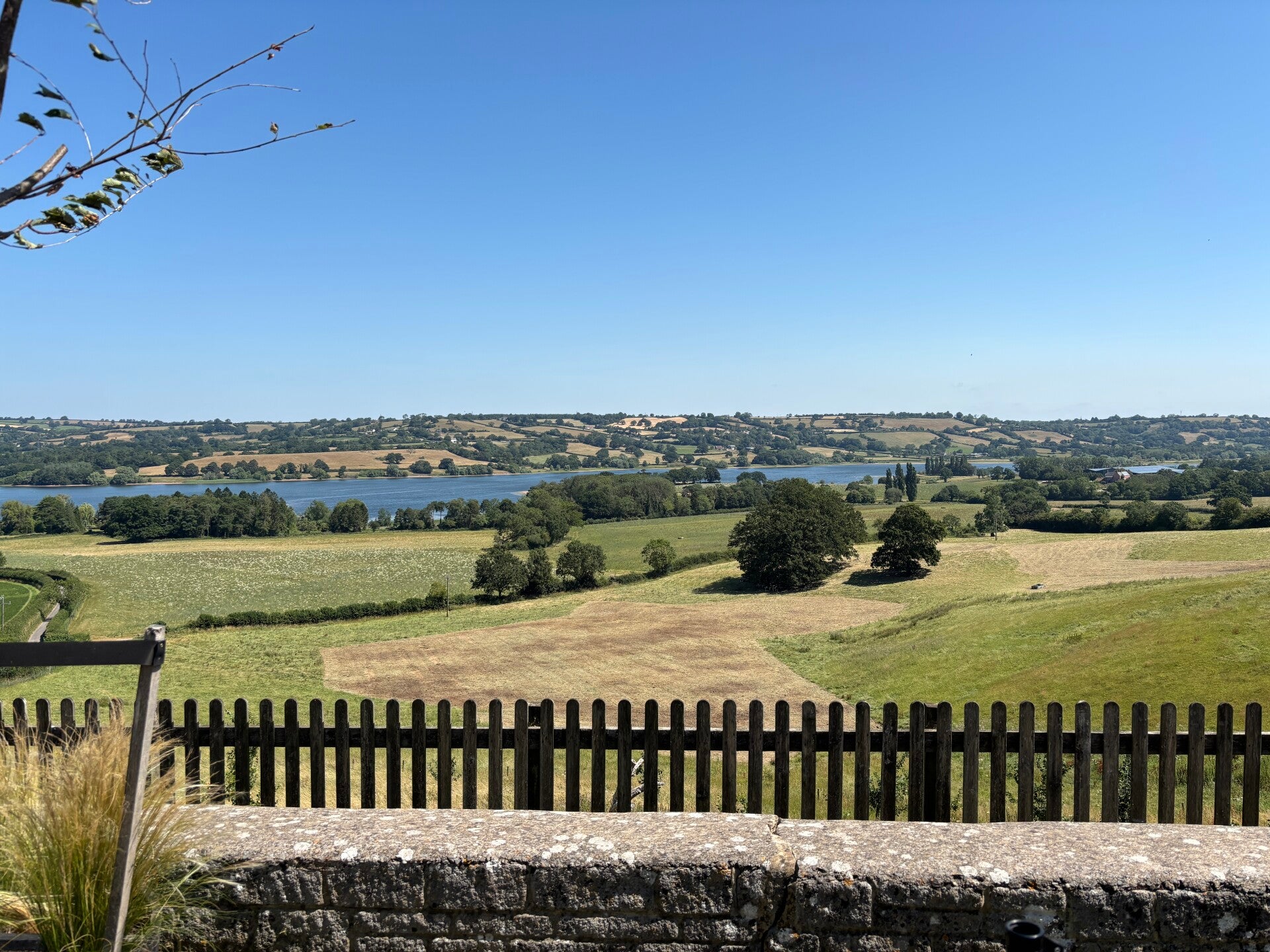 View of Blagdon Lake from the New Inn pub garden