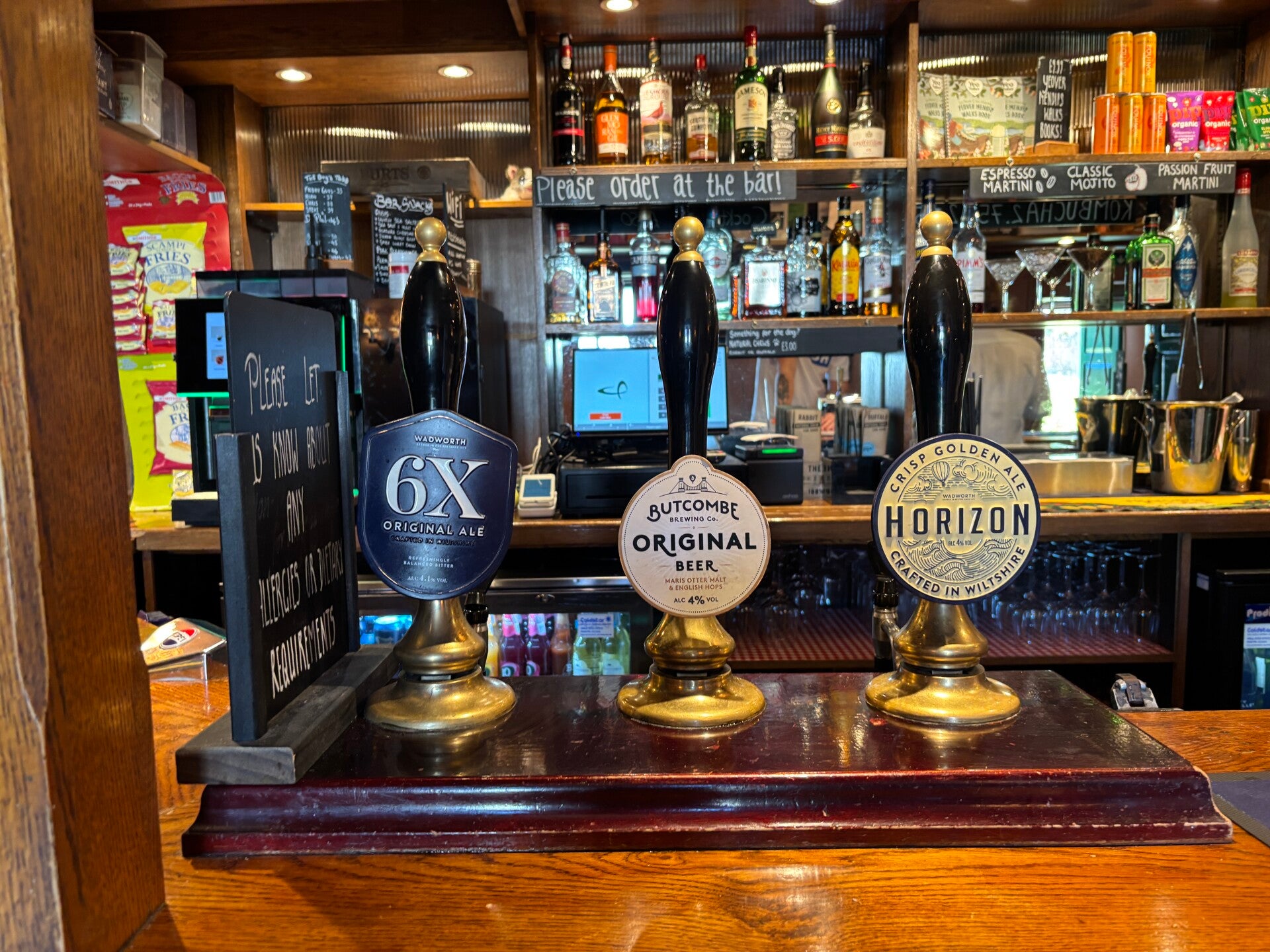 Wadsworth on tap at The New Inn-Blagdon