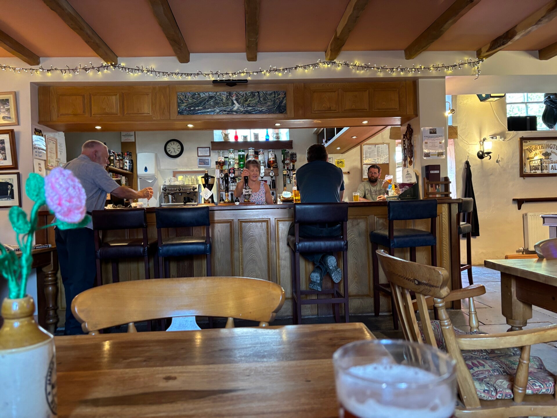 Main bar at the Ffynnone Arms-Newchapel
