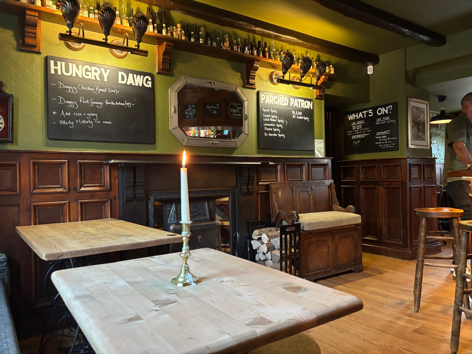 Candlelit at The Castle Inn-Newport-Pembrokeshire