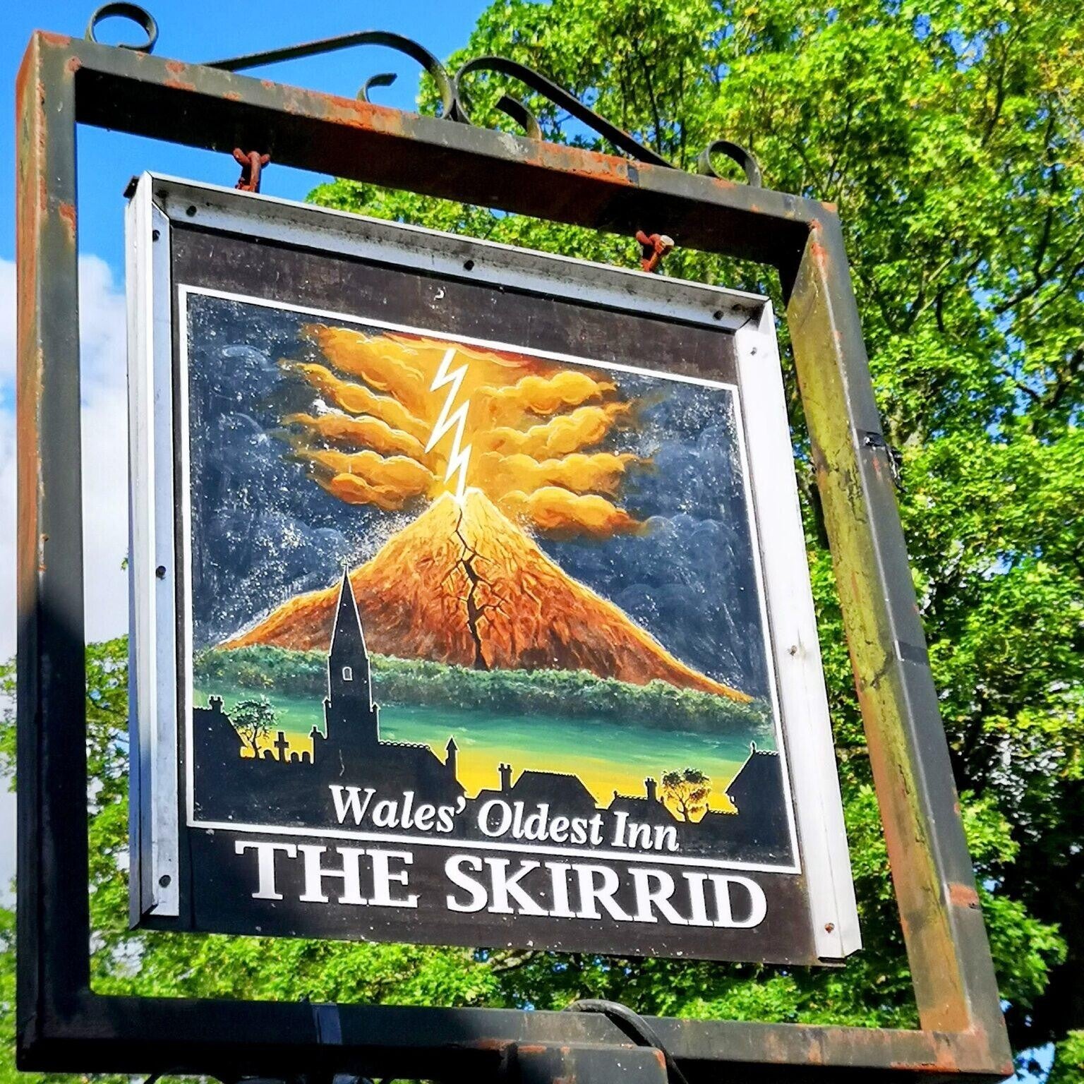 Pub sign, The Skirrid, Llanvihangel Crucorney