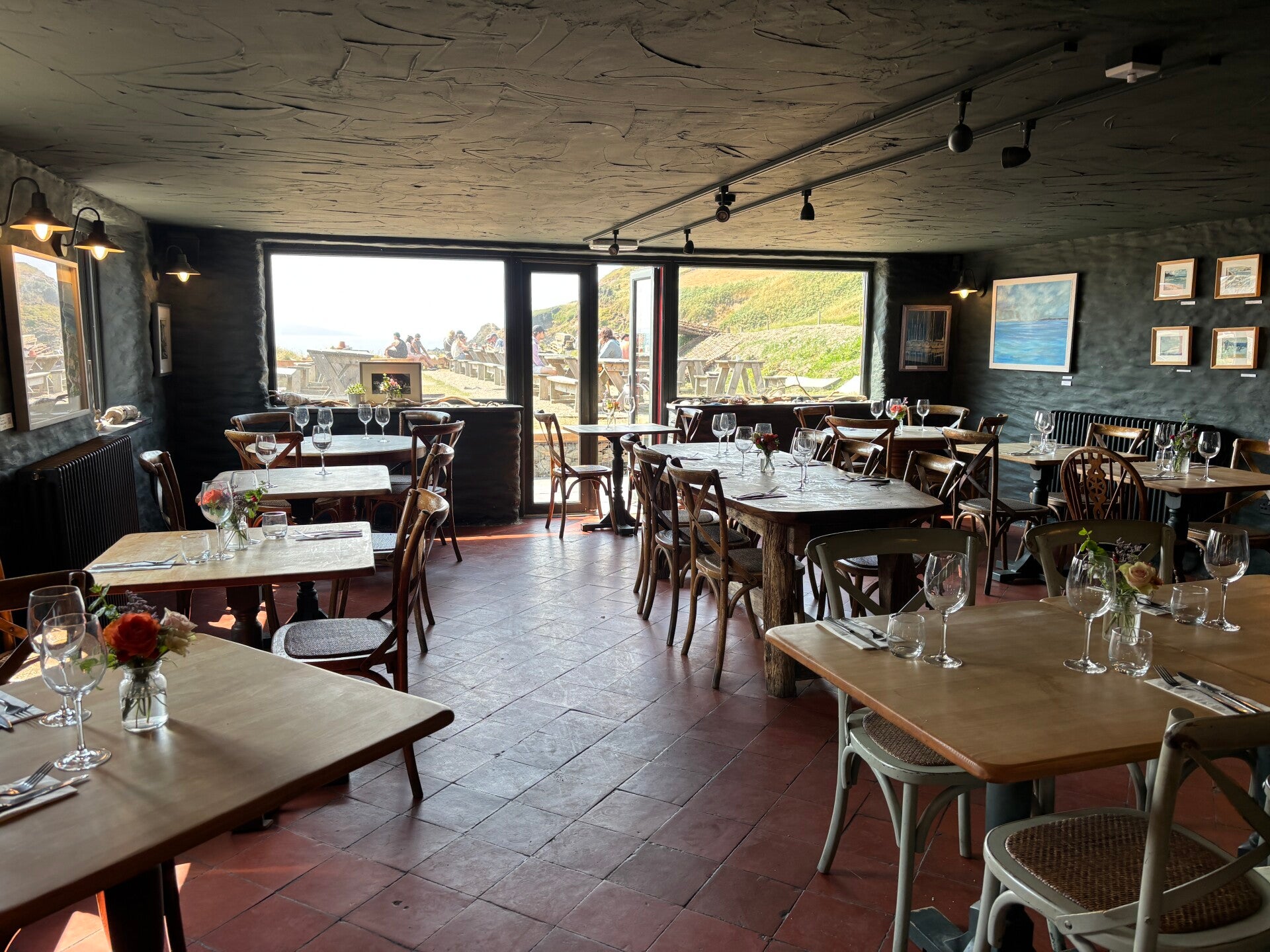 Dining room at Sailors Safety-Pwllgwaelod